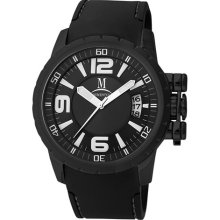 Momentus Stainless Steel with Black Rubber Band & Dial Black Ion ...