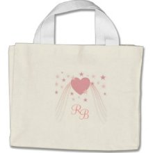 Monogram Bag Pink Heart And Stars