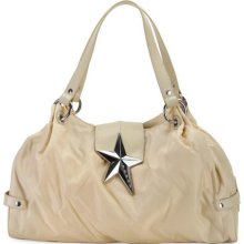 Mugler by Thierry Mugler Cream Fabric Satchel ...