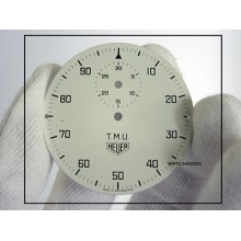 N.o.s Vintage Heuer Rare T.m.u. Stop Watch Dial (4)