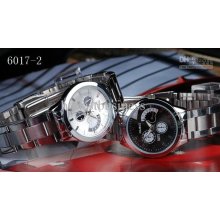 Nary Stainless Steel 3-dial-decor Men's Quartz Watch Sports Watches