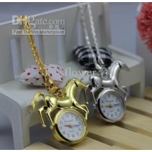 New Arrival .. Cartoon Horse Shape Pocket Watch Fashion Sweater Neck