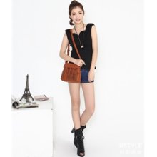 New Arrival Pure color tassel crossbody Bag