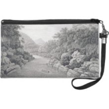 New Holland: View of the Waragamba River in the Bl Wristlet Purses