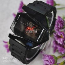 New Luxury Sport Style Led Digital Date Men Watch Black 1pcs