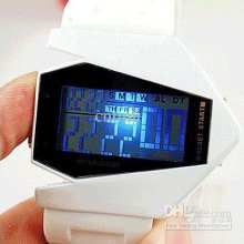 New Luxury Sport Style Led Digital Date Lady Men Watch White