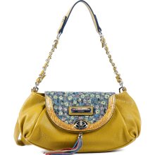 Nicole Lee Larelle Floral Print Slouch Shoulder Bag Yellow