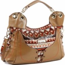 Nicole Lee P3247-TP Chaney Tribal Hobo - Taupe