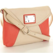 Nine West Envelope Flap Crossbody - Ivory/Papaya- Ivory/Papaya