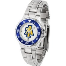 North Carolina A&T Aggies Ladies Stainless Steel Watch