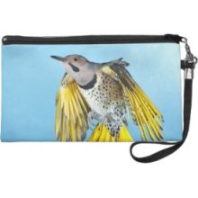 Northern Flicker Flying 2 Wristlet Clutches