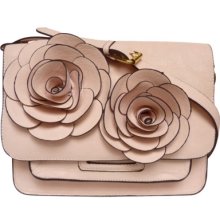 Nude Pink Anna Smith Lydc Vintage Flower Satchel Cross Body Shoulder Bag Handbag