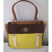 O.villavi Women's Handbag - Yellow, Brown - - Vl243