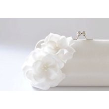 Off White Bridal Clutch