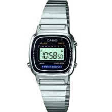 Official Silver Slimline Retro Digital Watch From Casio