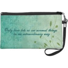 Only Love let's us see things... Wristlet Purse