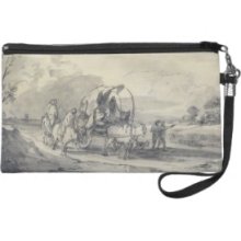 Open Landscape with Herdsman and Covered Cart, c.1 Wristlet Clutches