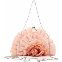 Orange Charming Fan Rose Evening Bag