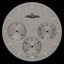 Original Lemania Chronograph Watch Dial Men's