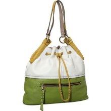 orYANY Diana Colorblock Drawstring Lime Multi - orYANY Designer Handbags