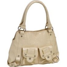 Parinda Jolan Croco Embossed Faux Leather Small Handbag Sand