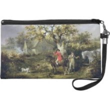 Partridge Shooting (oil on canvas) Wristlet