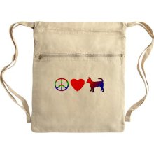 Peace, Love, Chihuahua bag