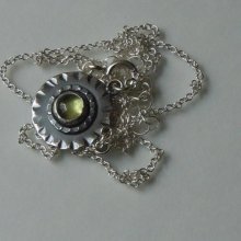 Peridot Stud Necklace (N0271P)