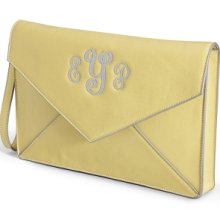 Personalized Lemon Envelope Clutch