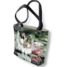 Personalized Picture Weave Tote Bag Size 17x17