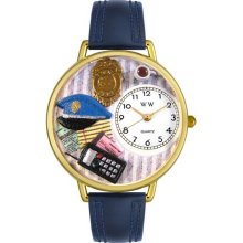 Personalized Police Officer Unisex Watch - Gold