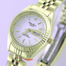 Philip Persio Day Date Gold Classic Ladies Watch