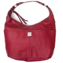 Piazza Ava Hobo Rich Red Leather Speedy Handbag Tote Bowler