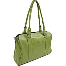 Piel Ladies Buckle Laptop Tote - Apple