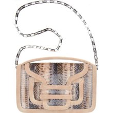 Pierre Hardy Mini Snakeskin Clutch - Nude