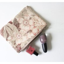 Pink Floral Tapestry Box Clutch