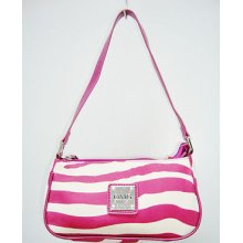 Pink Zebra Animal Print Hobo Petite Purse By Omg