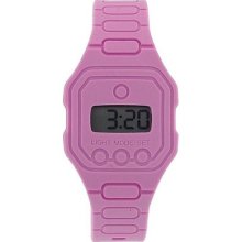 Pixelmoda Ops Pink Unisex Trendy Flat Digital Water Resistant Watch