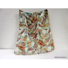 Pleated vegan shoulder bag sea life seashells - Ready to ship