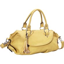 Plum Showstopper Satchel Yellow