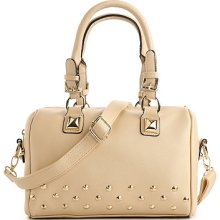 Poppie Jones Studded Bowler Satchel