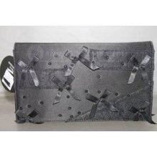 Prabal Gurung Neiman Marcus Target Black Embellished Lace Bow Clutch Purse