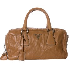 Prada Tan Nappa Antique Leather Satchel (Prada Satchel)