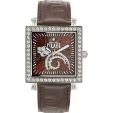 Prima Classe Women's PCD 949S/UU Square Stainless Steel Swarovski ...