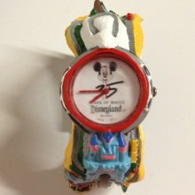 Rare Disney Band X Mickey Mouse 35 Years Of Magic Disneyland Park Wrist Watch