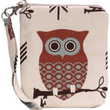 Ready to Ship - Wristlet, Samsung Galaxy S3 Purse, iPhone Owl Clutch, Large Cell Phone Case, iPhone Wristlet Case Woman's Travel Bag