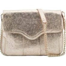 Rebecca Minkoff Double Gusset Beau Clutch In Gold