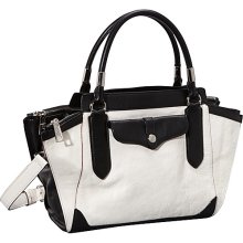 Rebecca Minkoff Wes MAB Mini Satchel White/Black