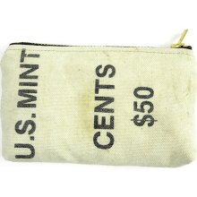 Recycled Money Bag Coin Purse Pouch