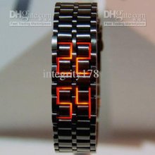 Red Led Digital Watch Lava Style Mens Sports Watch New Female And Ma